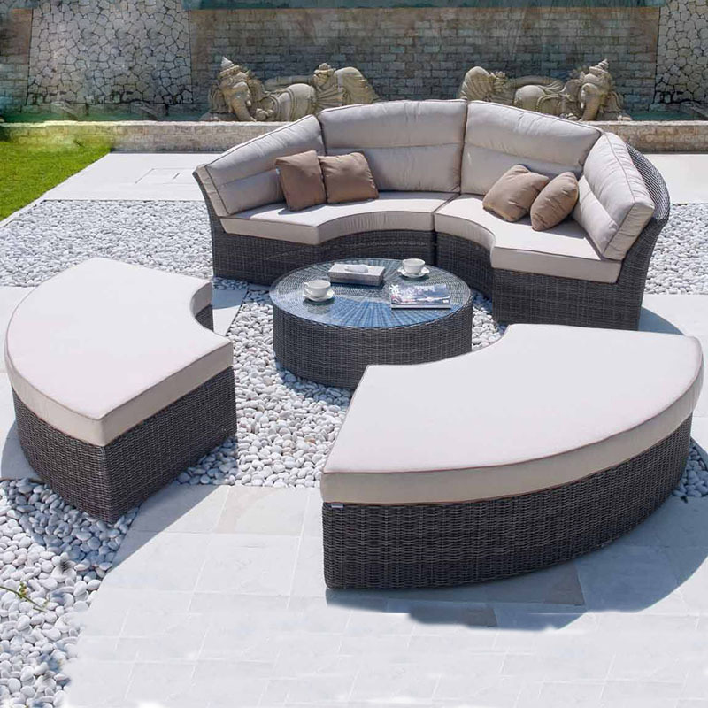 Outdoor Rattan Round Daybed So - Outdoor Daybed Furniture avaliação e preço