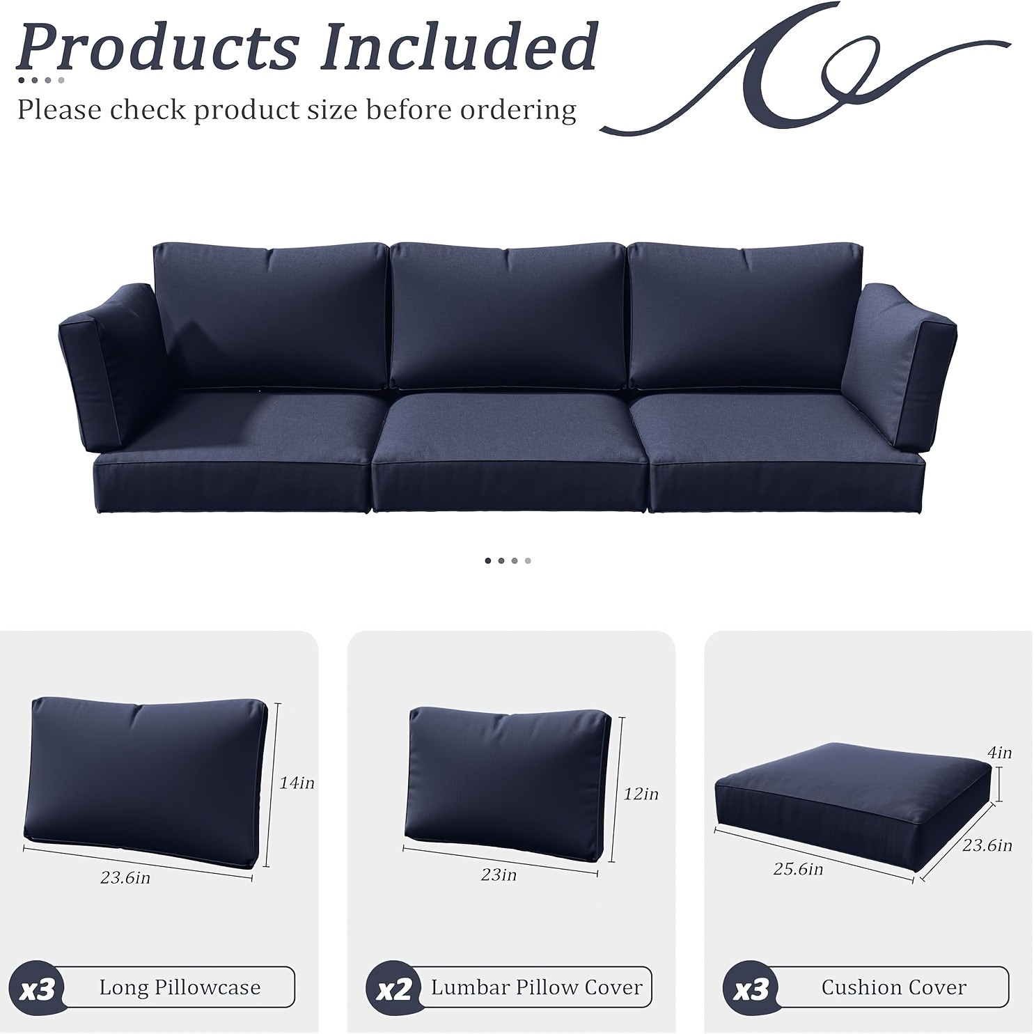 8P Outdoor Cushion Slipcovers  - Outdoor Furniture Without Cushions avaliação e preço