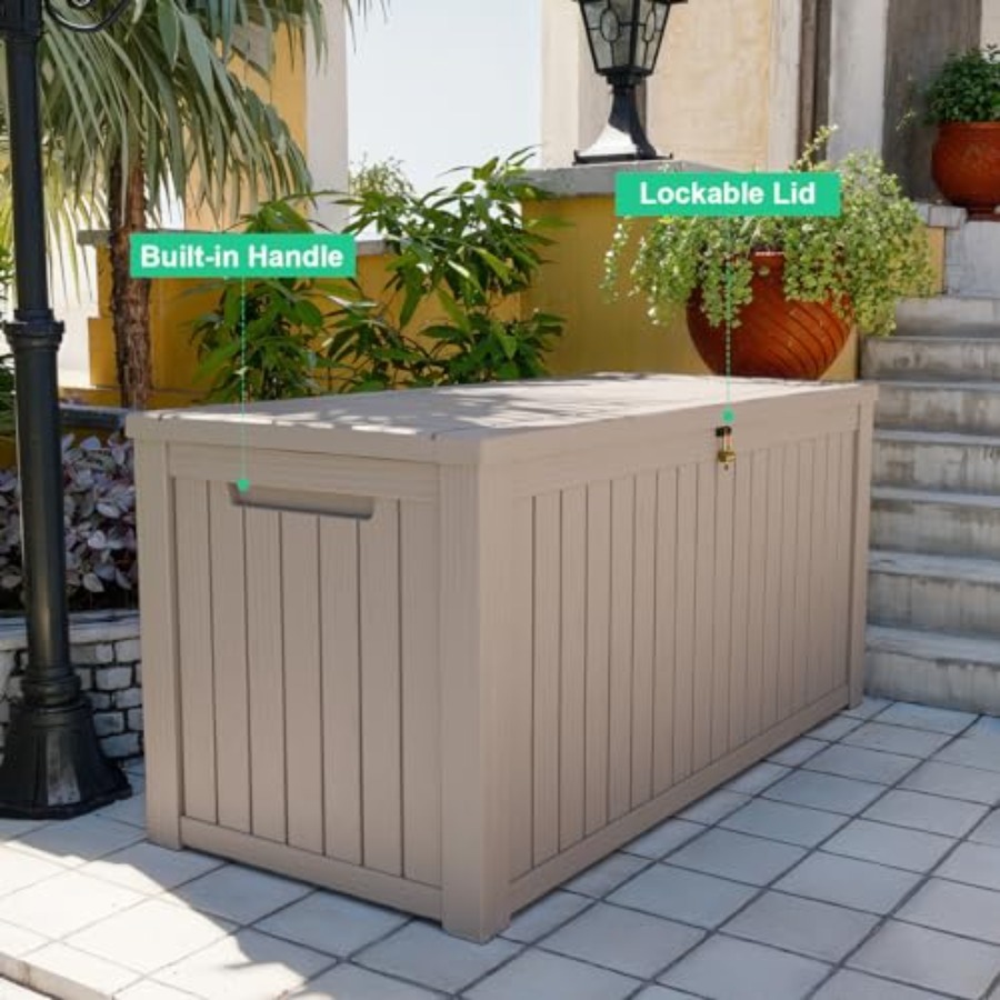 200 Gallon outdoor storage box - Outdoor Furniture Resin avaliação e preço