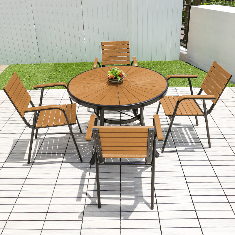 Modern Outdoor Round Dining Ta - Outdoor Furniture For Cafe avaliação e preço