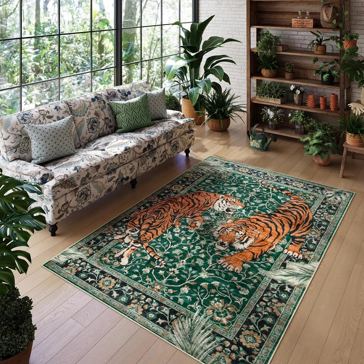 Jungle Tiger Rug for Living Ro - Outdoor Furniture For Cafe avaliação e preço