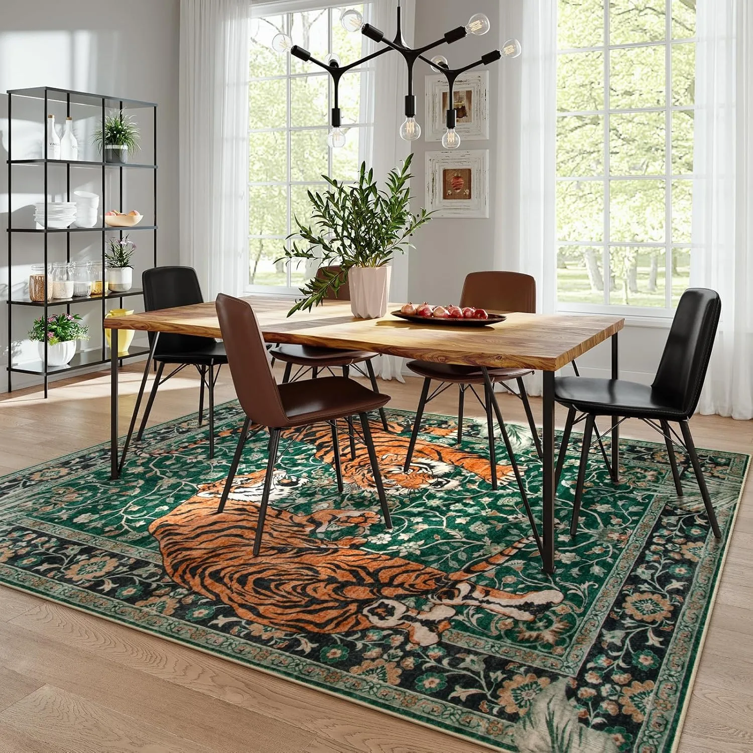 Jungle Tiger Rug for Living Ro - Outdoor Furniture For Cafe avaliação e preço