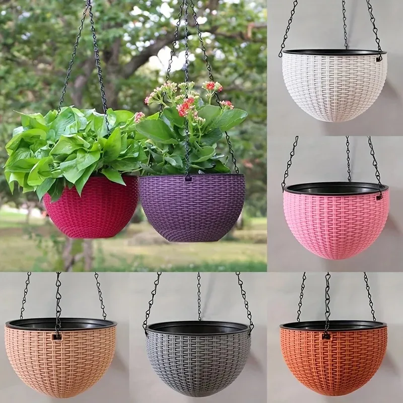 Round Hanging Basket Resin Pla - Outdoor Furniture Resin avaliação e preço