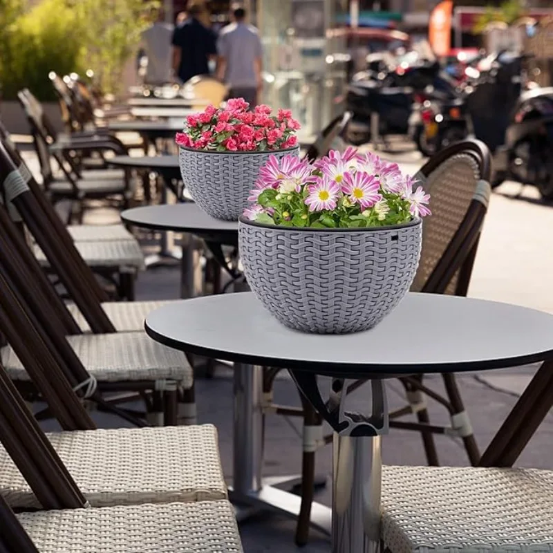 Round Hanging Basket Resin Pla - Outdoor Furniture Resin avaliação e preço