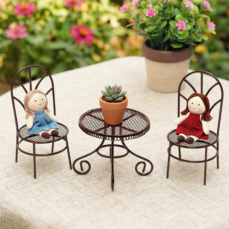 1/3Pcs Dollhouse Garden Displa - Outdoor Furniture Designer avaliação e preço