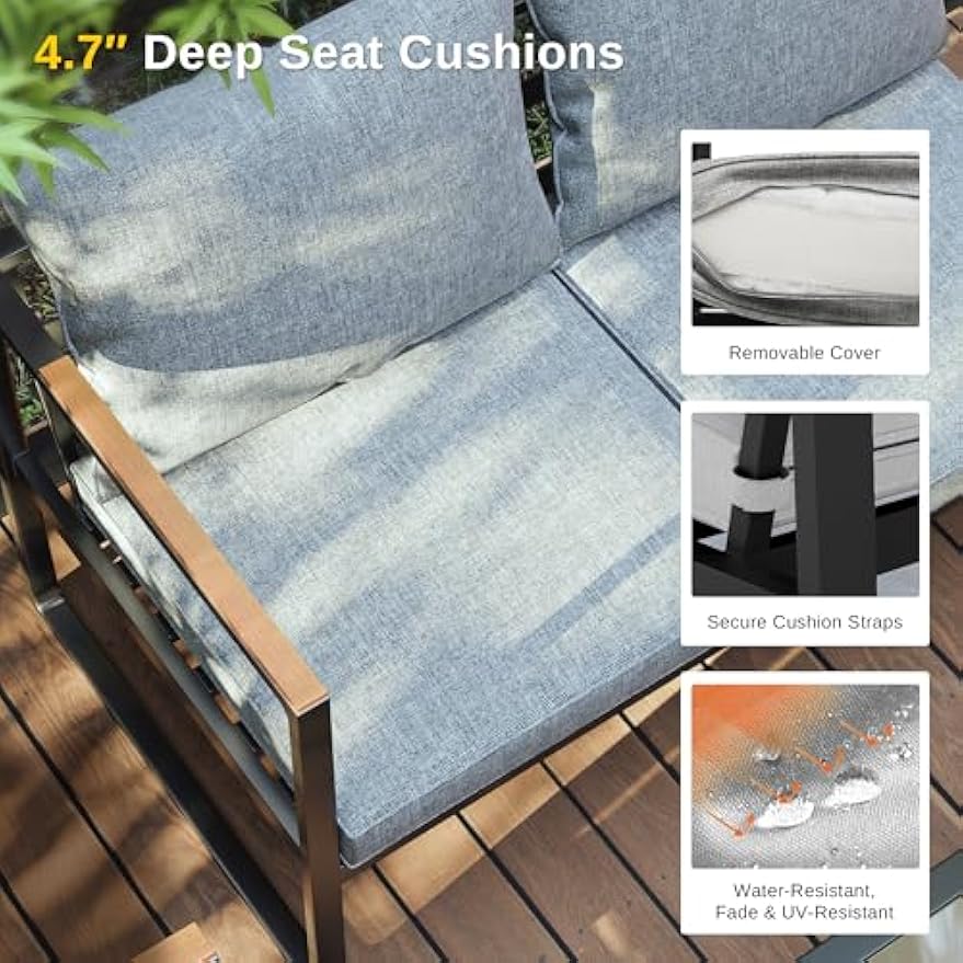 Patio Furniture Set, 4-Piece O - Outdoor Furniture Without Cushions avaliação e preço