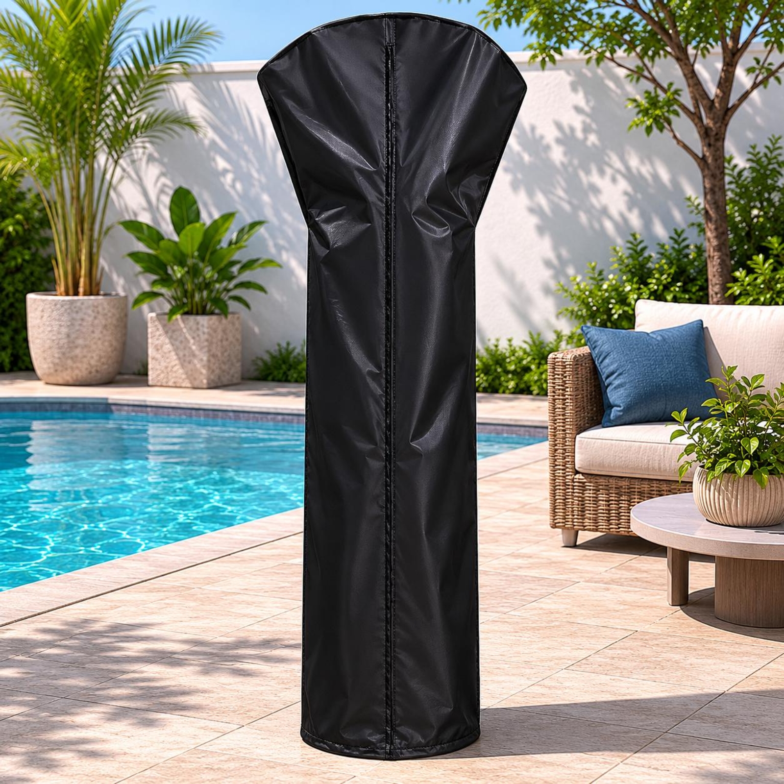 Patio Heater Cover Zipper Clos - Patio Heater Standing avaliação e preço