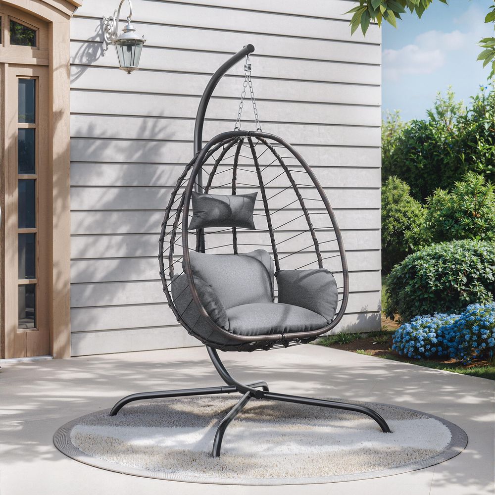 Pieces Outdoor Hanging Egg Cha - Hammock With Stand avaliação e preço