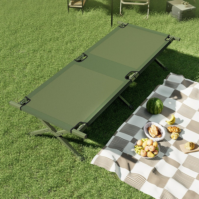 Folding Camping Cot Portable A - Outdoor Daybed Furniture avaliação e preço