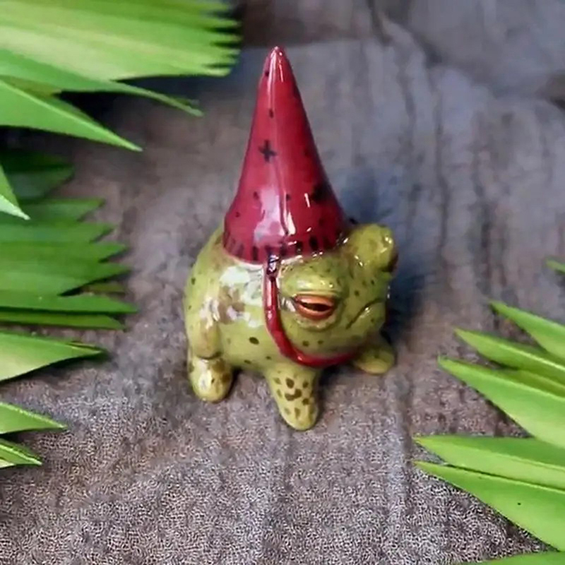 Witch Hat Little Frog Statue R - Outdoor Furniture Resin avaliação e preço
