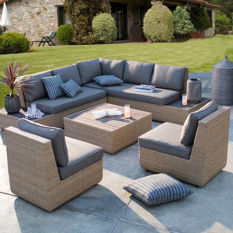 Outdoor Sofa Courtyard Rattan  - Outdoor Furniture For Sale avaliação e preço