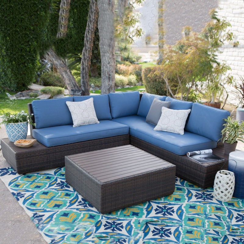 Outdoor Sofa Courtyard Rattan  - Outdoor Furniture For Sale avaliação e preço
