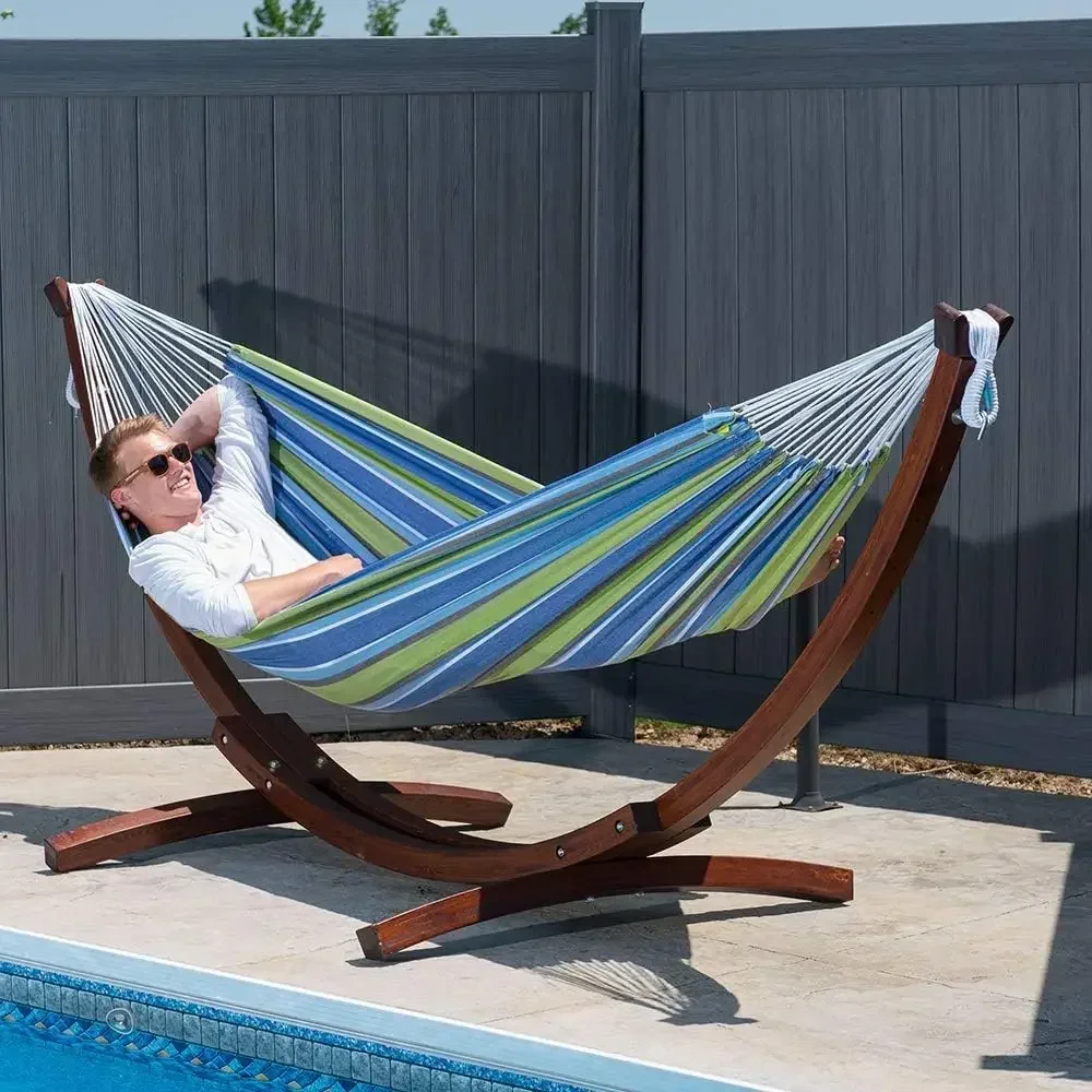 Hot-sellingDouble Cotton Hammo - Hammock With Stand avaliação e preço