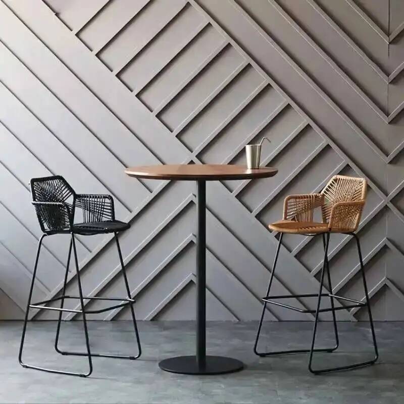Chairs Kitchen Pp Modern High  - Outdoor Furniture For Cafe avaliação e preço