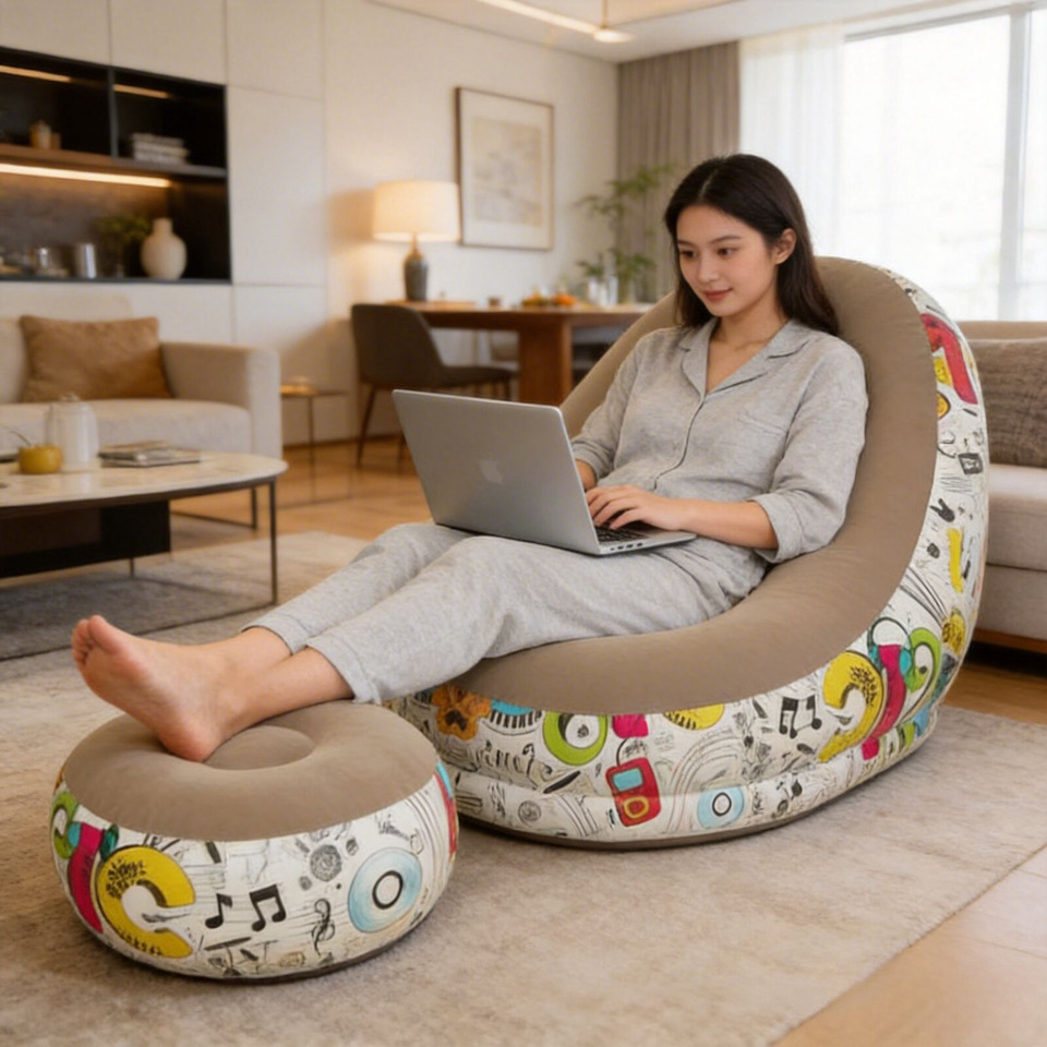 Modern Eco-flocked PVC Inflata - Outdoor Furniture Designer avaliação e preço