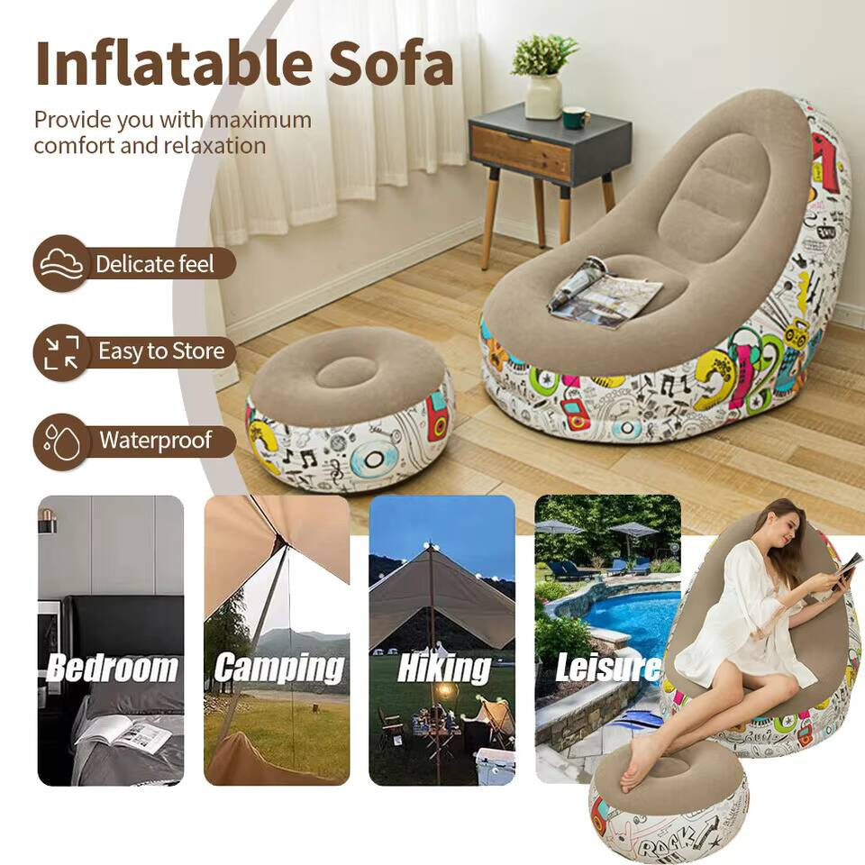 Modern Eco-flocked PVC Inflata - Outdoor Furniture Designer avaliação e preço
