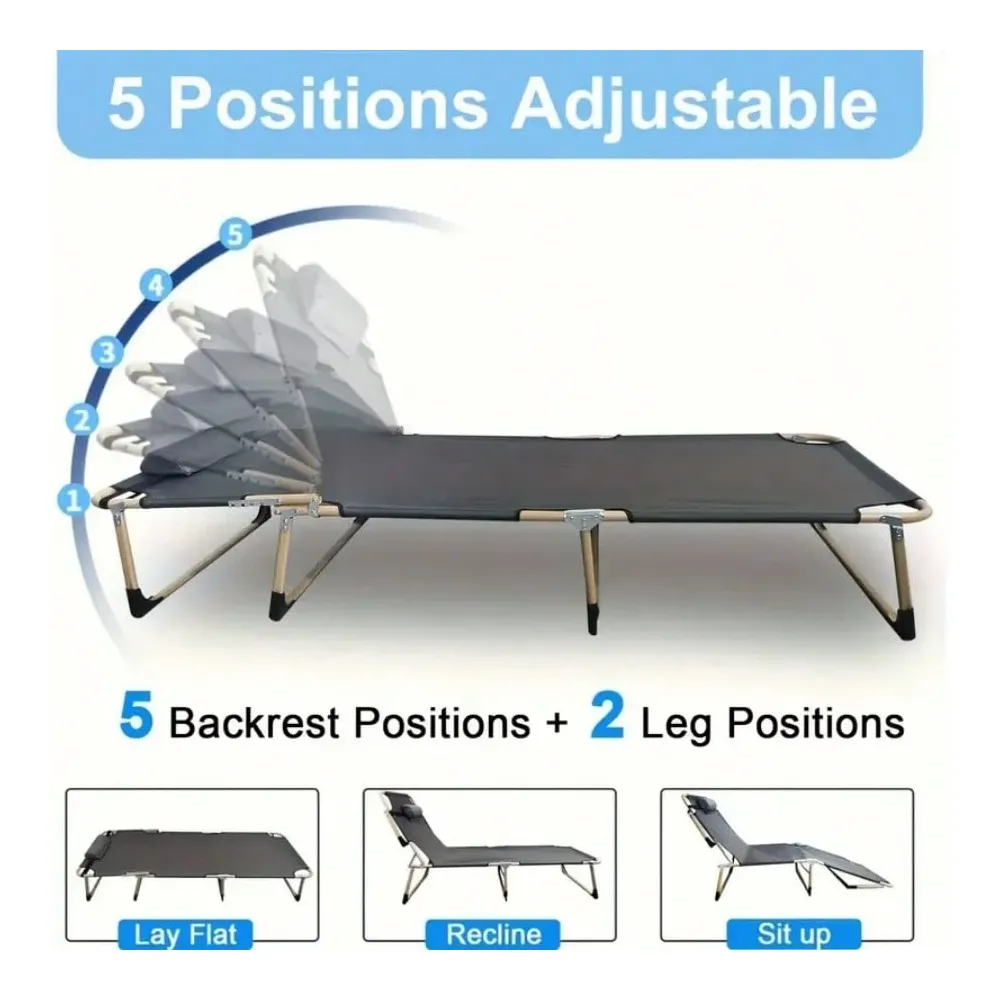 Folding Bed With Cushion Light - Outdoor Daybed Furniture avaliação e preço