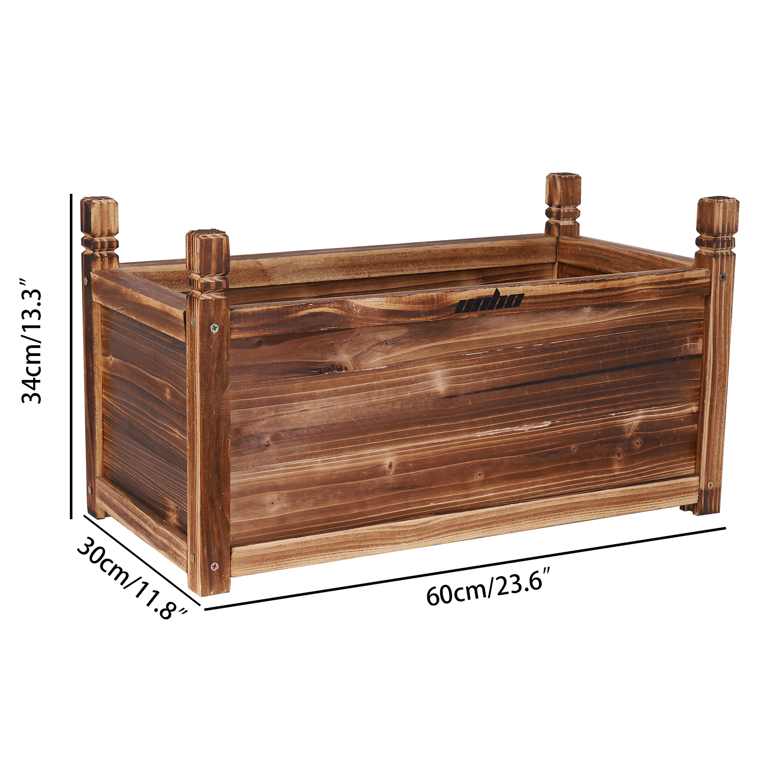 Wood Planter Box Outdoor Raise - Outdoor Daybed Furniture avaliação e preço