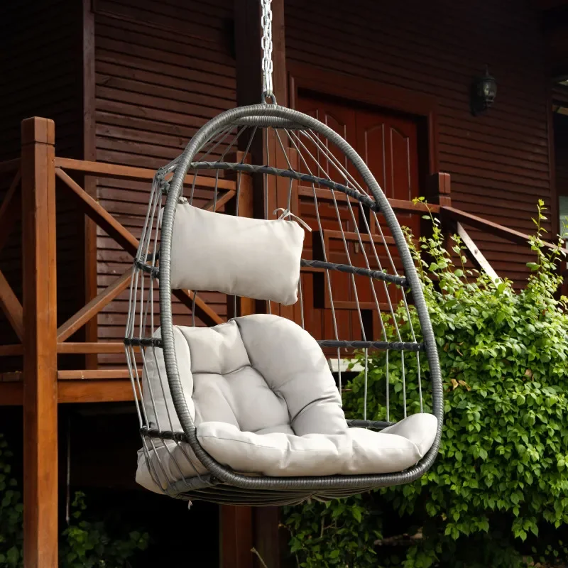 Outdoor Wicker Rattan Swing Ch - Outdoor Furniture Without Cushions avaliação e preço